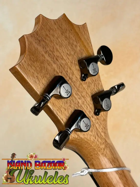 Ukulele headstock with tuning pegs on Awesome KoAloha KTM-00 Tenor Ukulele for authentic Hawaiian sound