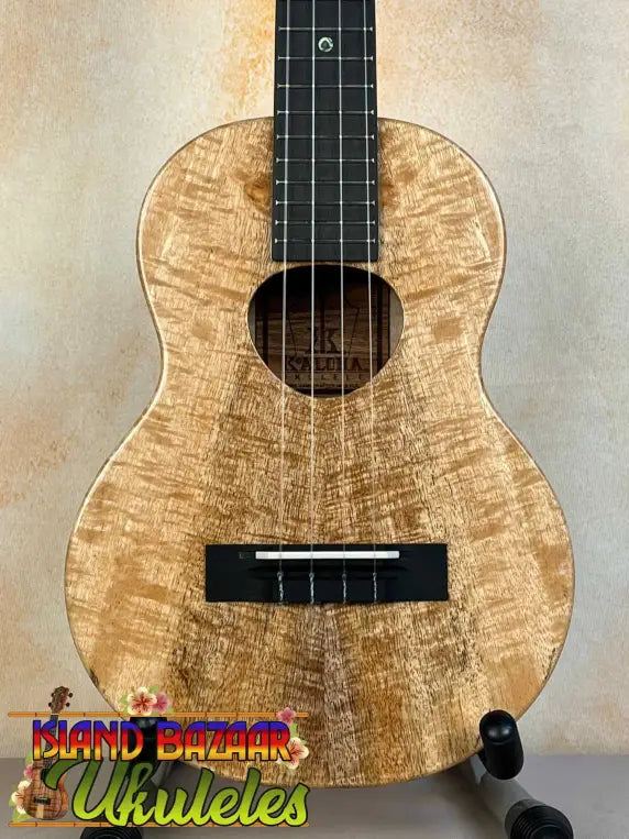 Beautiful KoAloha KTM-00 Mango Tenor Ukulele showcasing figured maple wood grain