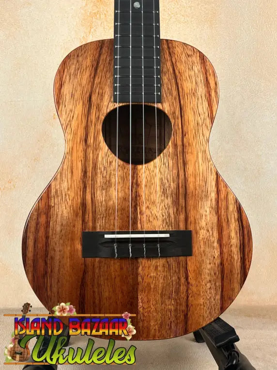 Wooden koaloha ktm-00 tenor ukulele with black fretboard and authentic Hawaiian sound