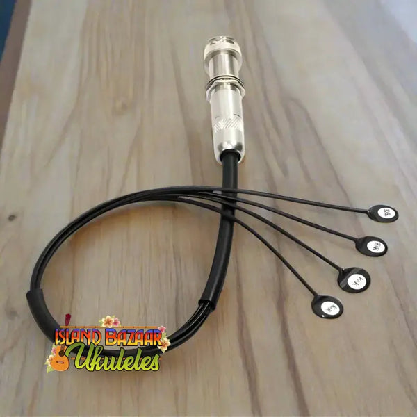 Multi-sensor cable with metal connector for K&K Pure Mini Guitar Pickup for Ukuleles