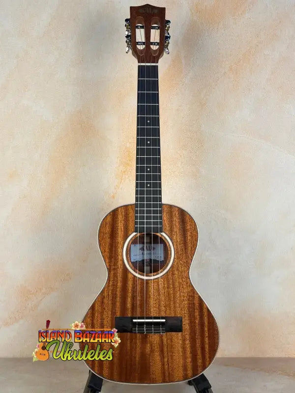 Kala KA-SMH-TG Solid Mahogany Tenor Ukulele with rich mahogany finish and black fretboard