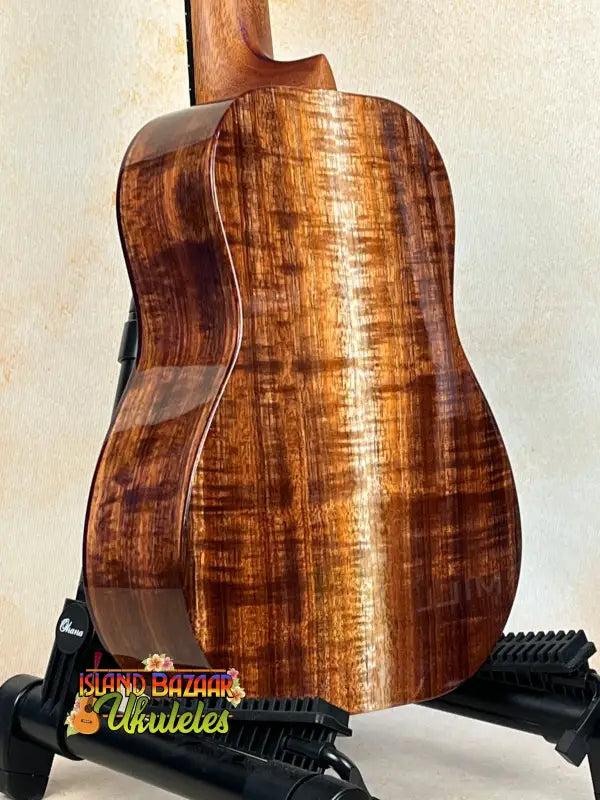 Beautiful Kanile’a Concert Ukulele with Koa wood grain and Deluxe Gig Bag at Island Bazaar