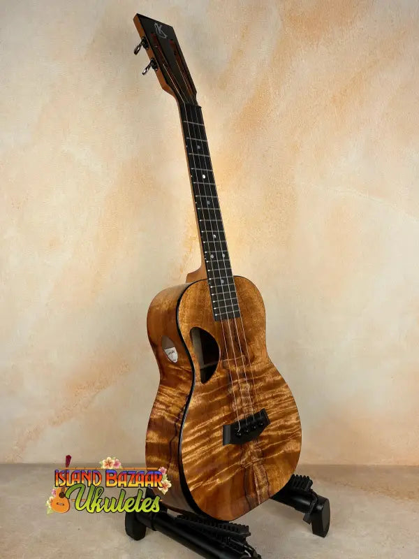 Wooden ukulele bass guitar with premium koa for Kanile’a DK-T Pro Tenor Ukulele