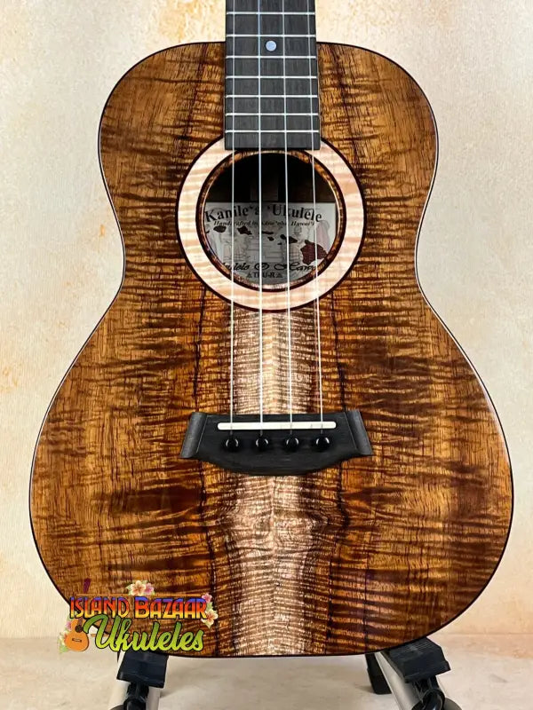 Beautiful Kanile’a K-3 Tenor Ukulele in Master Grade Curly Koa with stunning grain