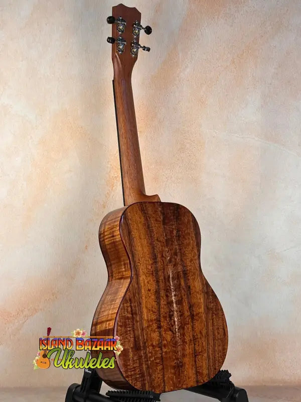 Kanile’a K3-T Tenor Koa Ukulele with stunning koa wood grain patterns and case