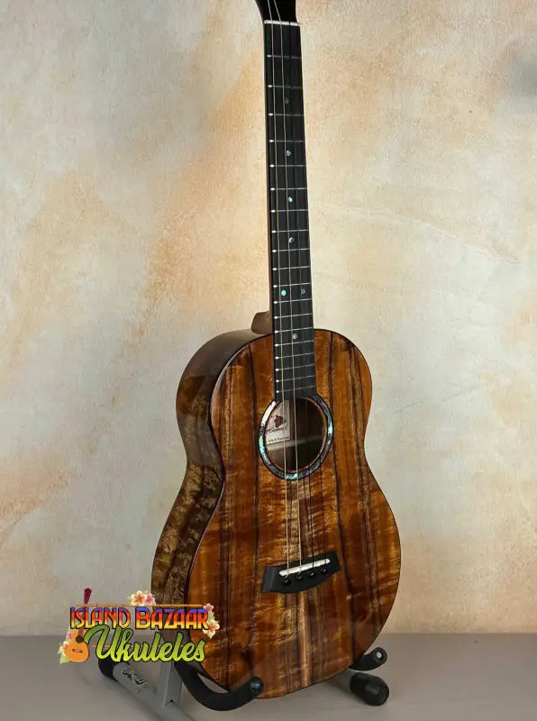 Beautiful glossy Koa wood Kanilea KPA-B Premium Baritone Ukulele with case