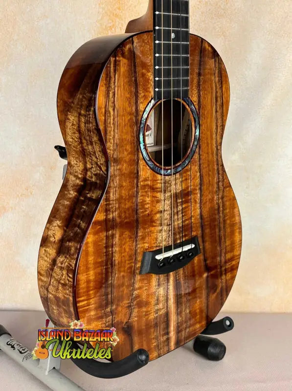 Beautiful Kanilea KPA-B Premium Baritone Ukulele made from curly premium koa wood