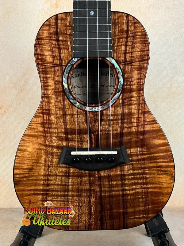 Beautiful Kanilea KPA-C Master Concert Ukulele in Hawaiian Koa with abalone rosette