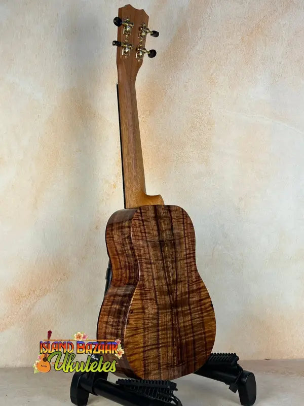 Wooden Kanilea KPA-C MASTER Concert Ukulele featuring beautiful Curly Hawaiian Koa grain