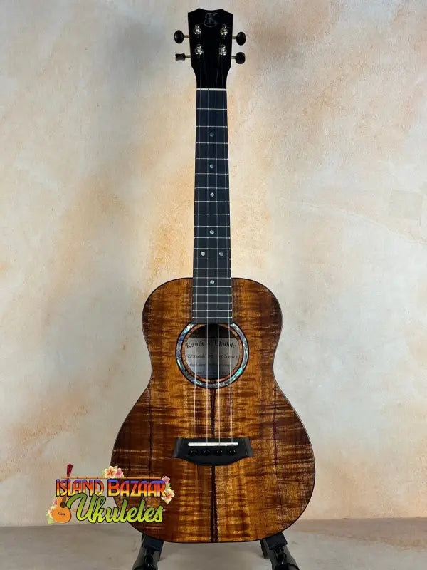 Beautiful Kanilea KPA Premium Koa Tenor Ukulele with glossy finish and deluxe gig bag
