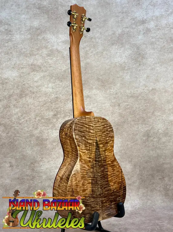 Kanilea kpa pro tenor ukulele with rich swirling grain pattern solid mango wood and golden hardware