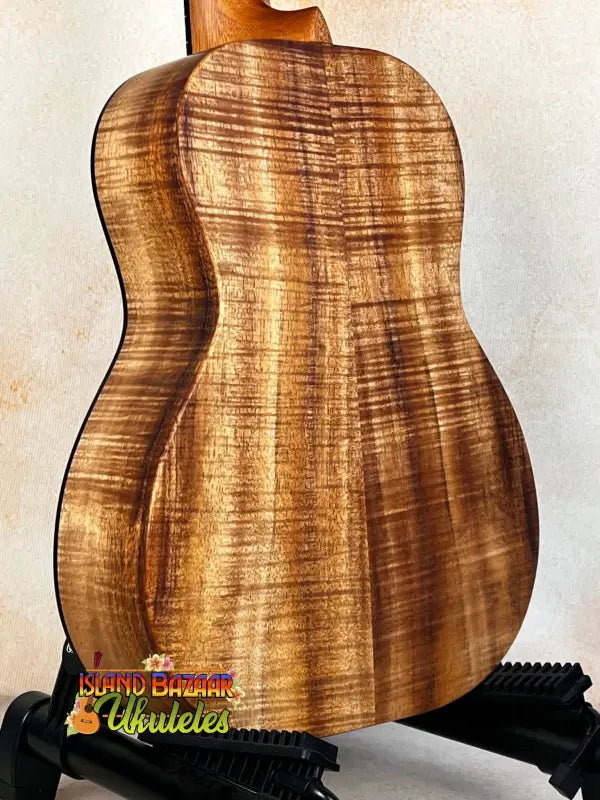 Kanile’a K-2 Premium Koa Tenor Ukulele featuring stunning figured koa wood back and sides
