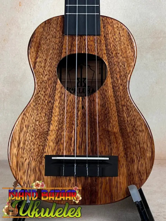 Wooden ukulele with mahogany grain, KoAloha KSM-10 Soprano Ukulele in Pikake Satin Finish
