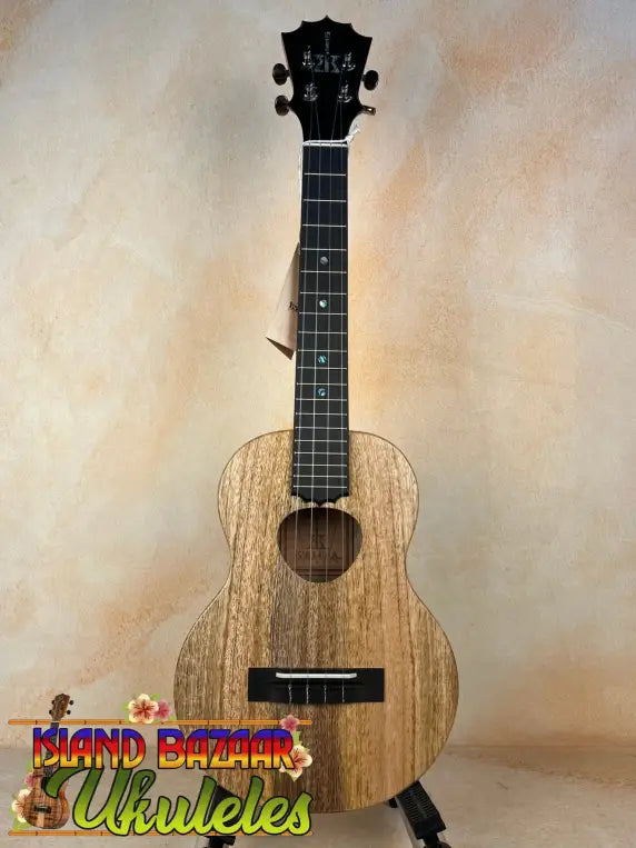 Wooden Ukulele with Natural Grain Finish and Black Headstock, KoAloha KTM-10RP-MG Tenor