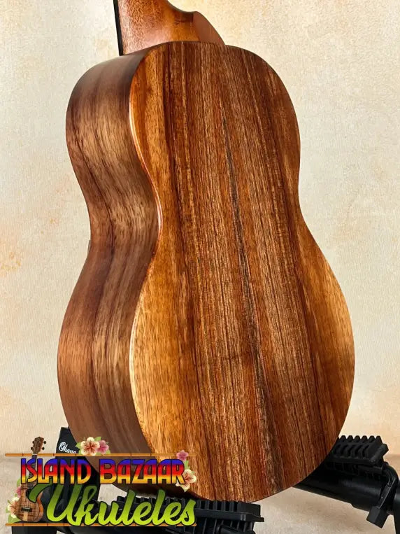 Beautiful Koaloha Royal Pikake Tenor Ukulele with rich solid Hawaiian Koa wood grain