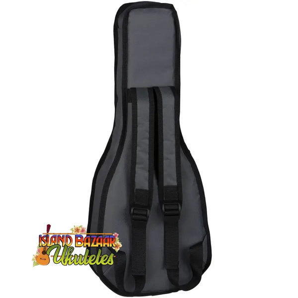 Black padded gig bag for Luna Vista Deer Tenor Electric Ukulele with shoulder straps