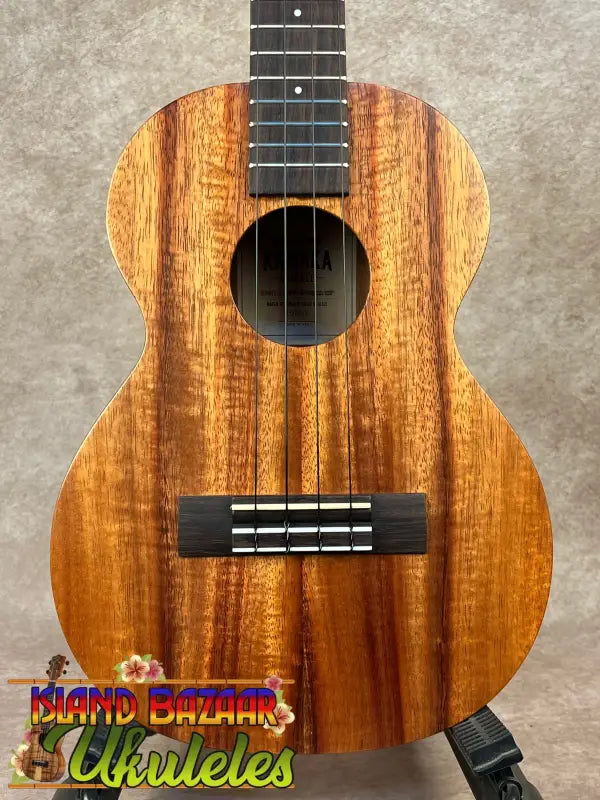 Wooden Kamaka HF-3 tenor ukulele with dark fretboard for sale