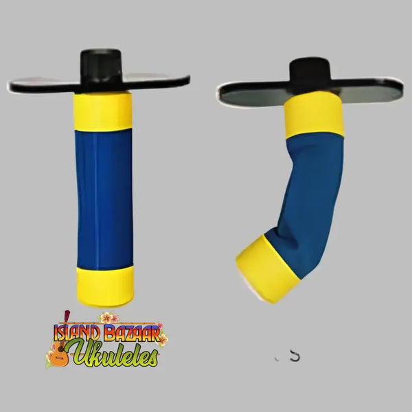 Blue and yellow Oasis OH-18 Ukulele Humidifier for humidifying fine instruments