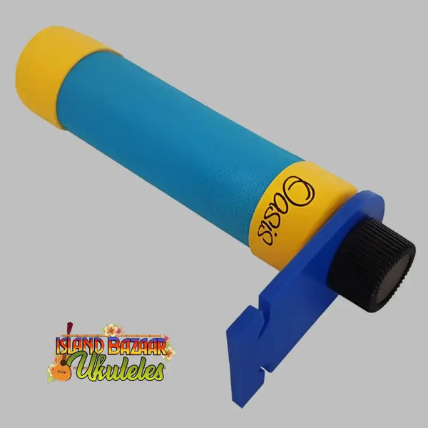 Blue and yellow Oasis brand kaleidoscope for OH-18 Ukulele Humidifier, humidifying fine instruments