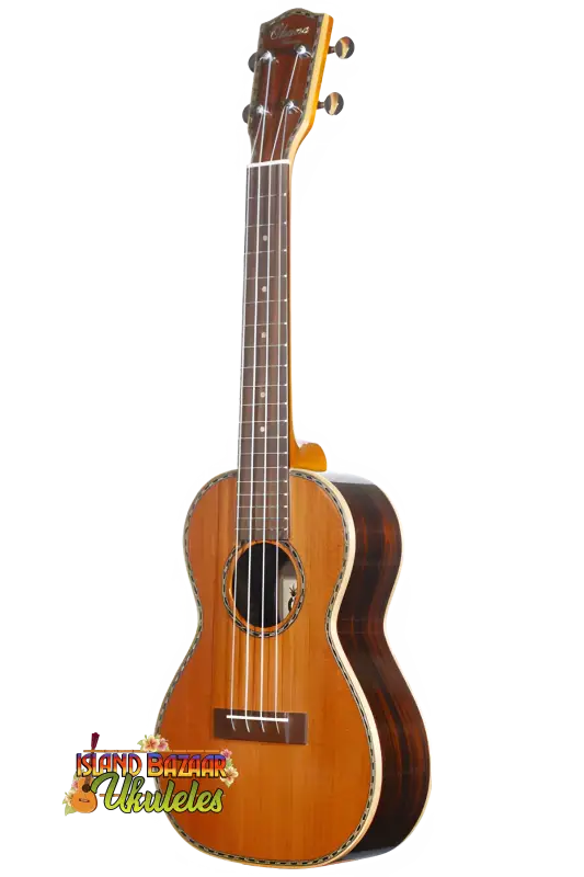 Brown wooden Ohana Limited Edition 40-Series Tenor Ukulele showcasing premium craftsmanship