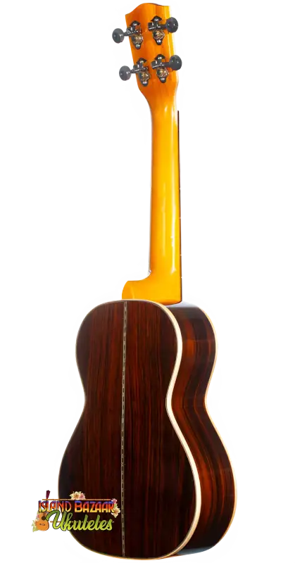 Wooden back of the Ohana Limited Edition 40-Series Tenor Ukulele showcasing premium craftsmanship