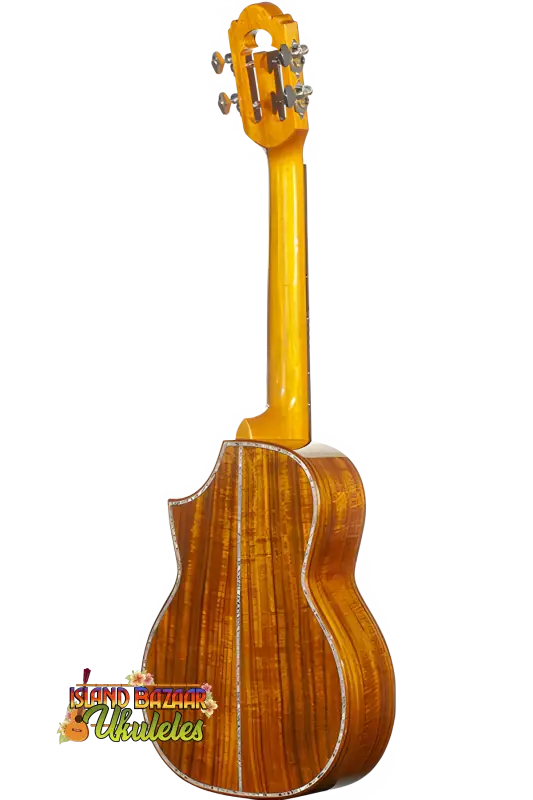 Wooden ukulele with glossy finish, Ohana Limited Edition Acacia 7-Series Tenor Ukulele