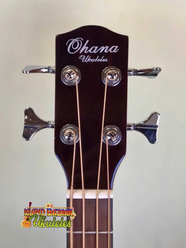Ohana OBU-22 U-Bass headstock with tuning pegs for Rhythm Line Ukulele