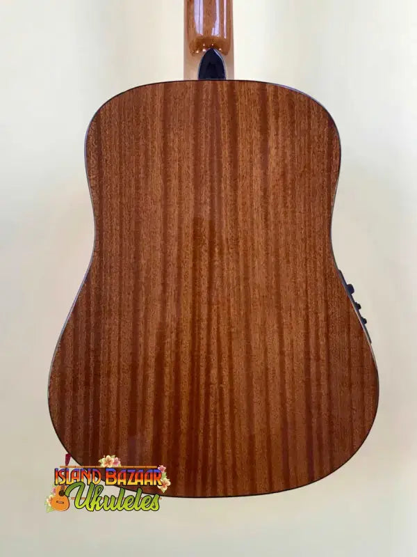 Wooden acoustic guitar with natural mahogany finish, Ohana OBU-22 U-Bass Rhythm Line