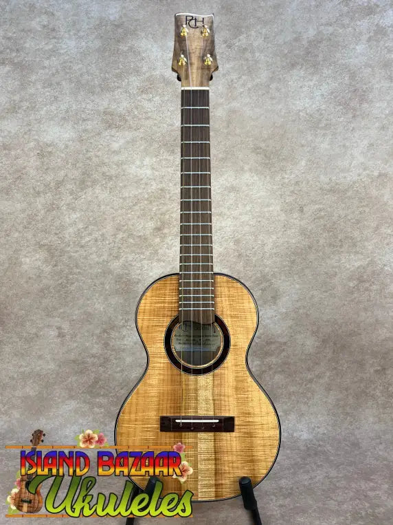 PCH Custom Tenor Ukulele Wickered Oregon Myrtle with deep forest grain