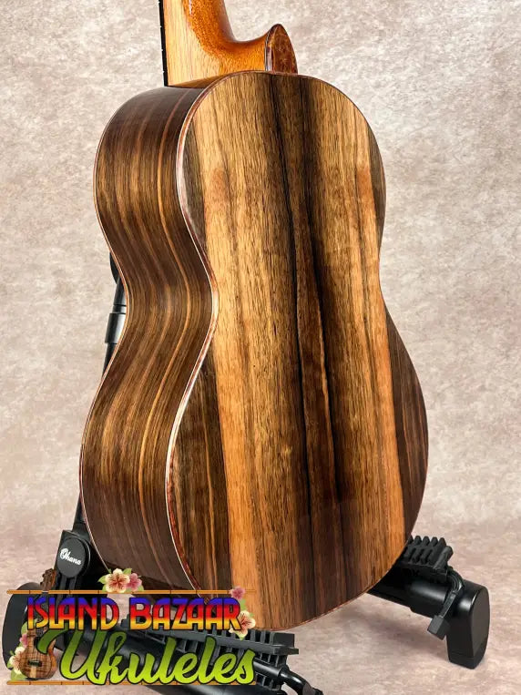 Stable black metal acoustic guitar stand for PCH Tenor #70 by Phil Henderson