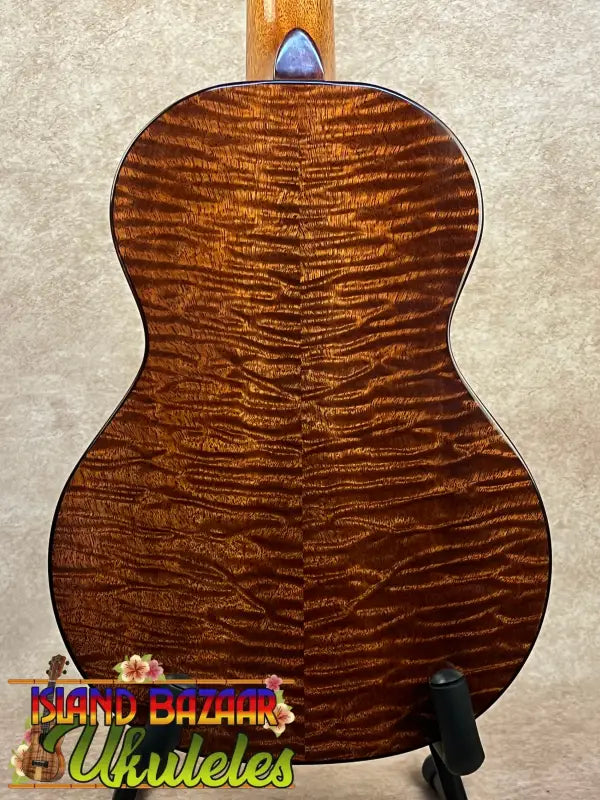 Brown figured ukulele from Phil Henderson’s pch tenor ukulele collection titled the ladder