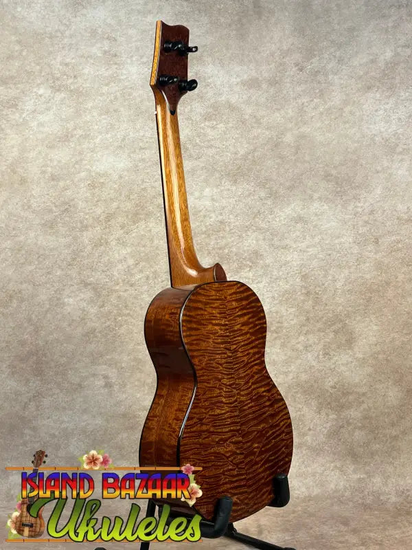 Introducing the ladder pch tenor ukulele by luthier Phil Henderson with curly wood grain
