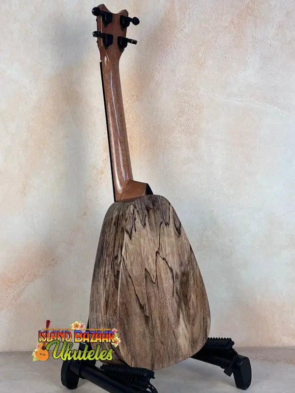 Wooden Romero Creations Tiny Tenor Ukulele featuring spalted mango body design