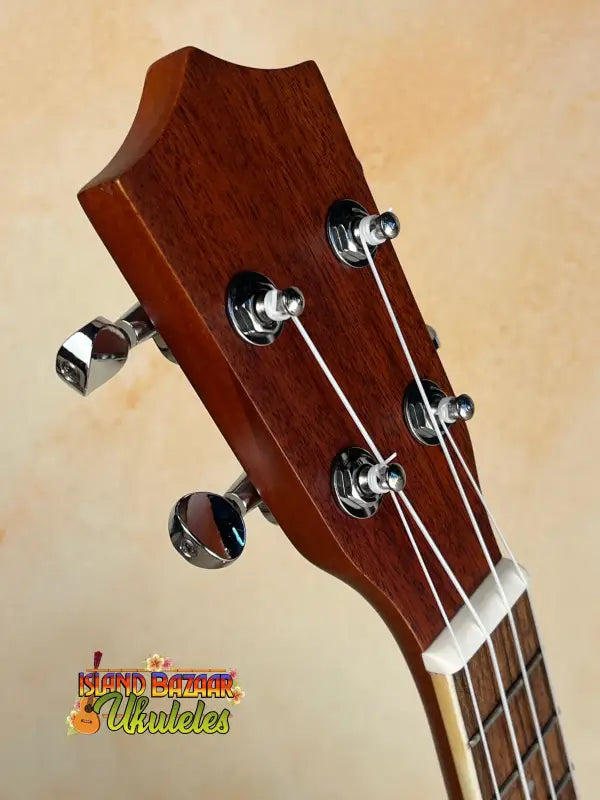 Ukulele headstock with tuning pegs for Tradewinds Resonator Concert Ukulele