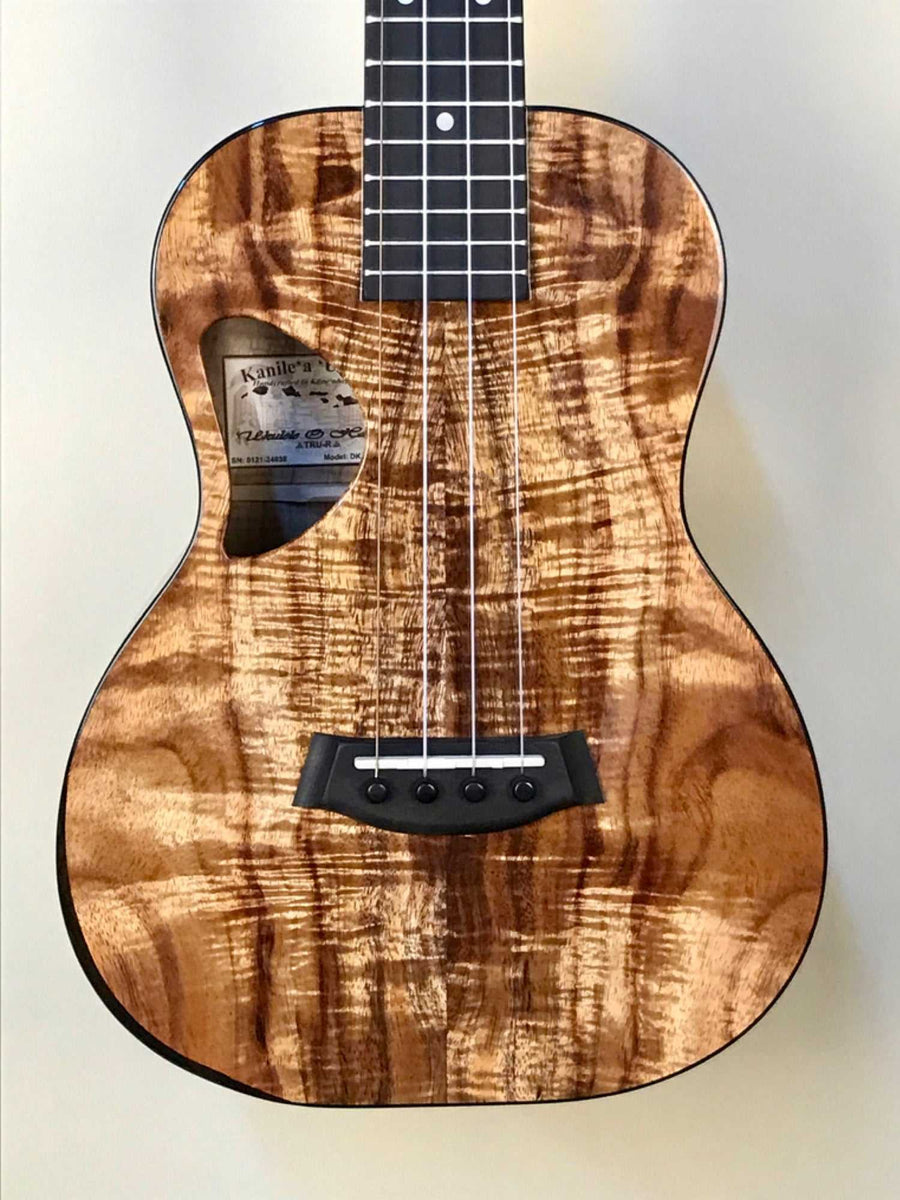 Kanilea K-3T Tenor Ukulele Deluxe Koa D-Shaped Sound Hole & Side Port