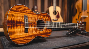 Hawaiian koa is one of the most sought-after materials for ukuleles, prized for its stunning appearance and rich tonal qualities. Ukuleles crafted from koa wood offer a distinct, bright sound that embodies the spirit of Hawaii. 