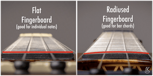 Ukulele Radiused Fingerboard vs Flat Fretboard Explanation Video - Island Bazaar Ukes