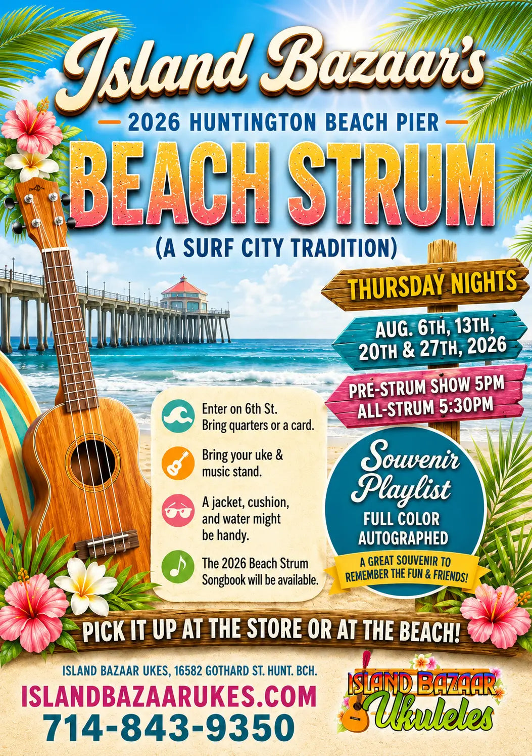 2026 Huntington Beach Pier Beach Strum
