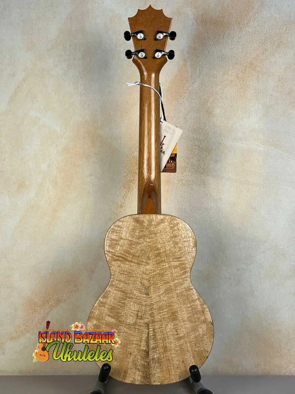 Concert ukulele made from figured maple, showcasing the KoAloha KTM-00 Mango Tenor Ukulele