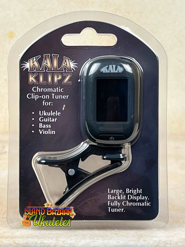 Kala Chromatic Clip-On Digital Tuner for Concert Acacia Ukulele Beginners Bundle Uke