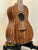 Beautiful Koa Wood Concert Acacia Ukulele with Decorative Binding for Beginners Bundle