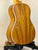 Wooden acoustic guitar with natural finish in Concert Mango Ukulele Beginners Bundle