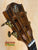 Guitar headstock of Flight Sophia Soundwave Tenor Uke with decorative inlay and tuning machines