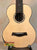 Natural wood Voyager Tenor Electro-Acoustic Ukulele with decorative rosette design