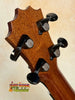 Guitar headstock with black tuning pegs on the exquisite KoAloha KSM-00 Soprano Ukulele