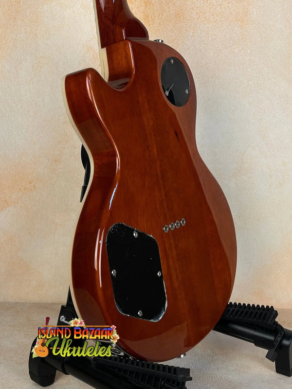 Mahogany electric guitar with black hardware for the Flight Centurion GT Tenor Electric Ukulele