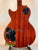 Back view of Mahogany-finished Centurion VB Tenor Electric Ukulele with black control plates