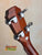 Wooden guitar headstock with chrome tuning pegs on Flight Centurion VB Tenor Electric Ukulele