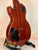 Back view of Mahogany-colored Flight Centurion VB Tenor Electric Ukulele with black control plates