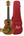 Wooden Flight Juliana Acacia Concert Ukulele with red carrying case displayed elegantly